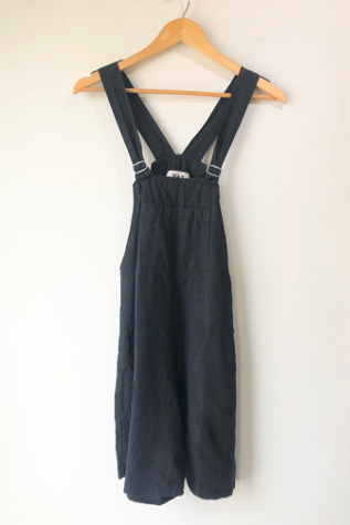 Flax Black Linen Short-Alls Selected by The Curatorial Dept.