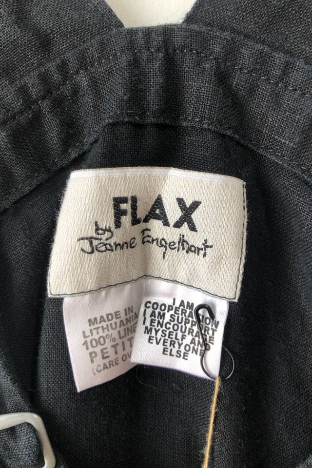 Flax Black Linen Short-Alls Selected by The Curatorial Dept. #1
