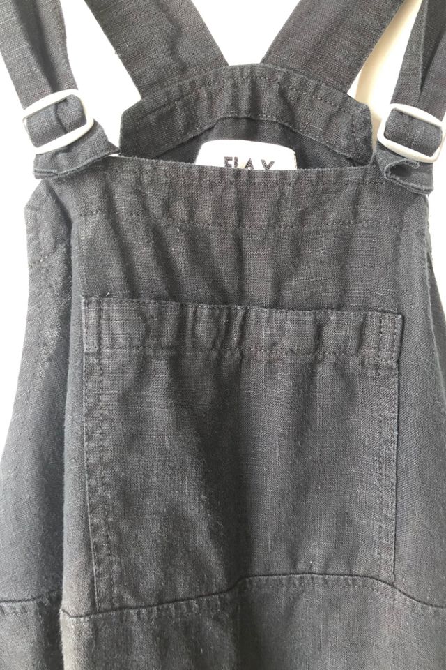 Flax Black Linen Short-Alls Selected by The Curatorial Dept. #3