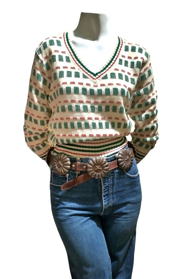 1970s Ribbon Knit Pullover Sweater Selected by Garbage Soup | Free