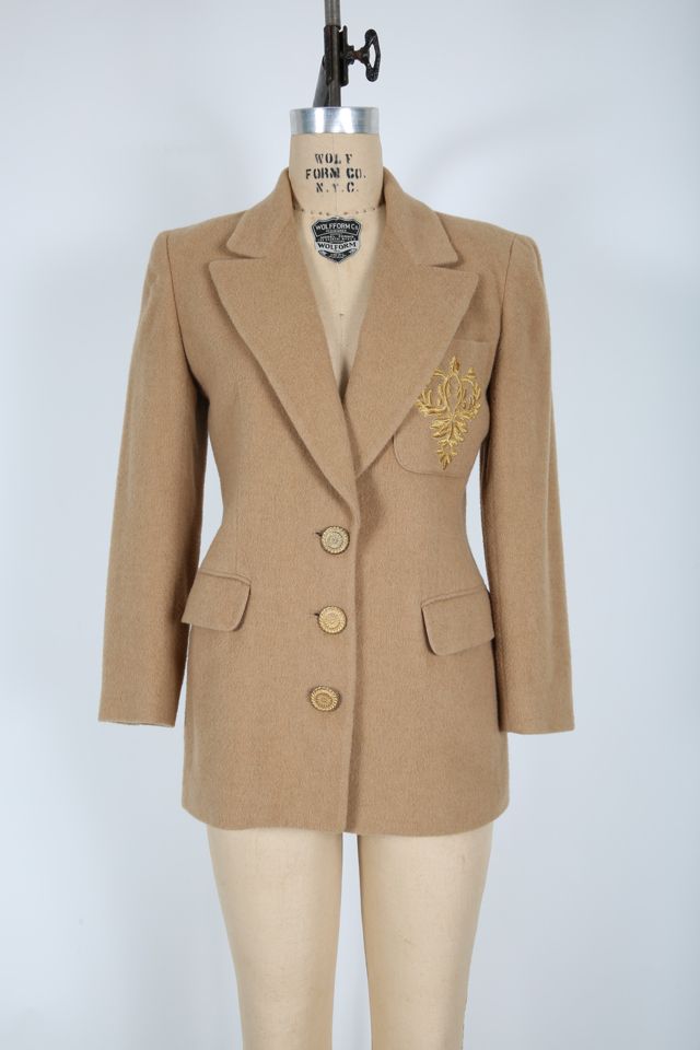 Neutral Tan Fall Dress Jacket Selected by Love Rocks Vintage