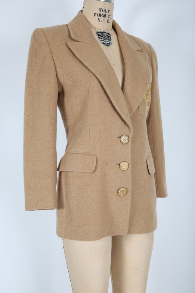 Neutral Tan Fall Dress Jacket Selected by Love Rocks Vintage