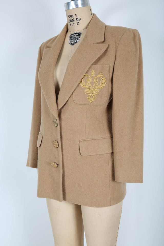 Neutral Tan Fall Dress Jacket Selected by Love Rocks Vintage