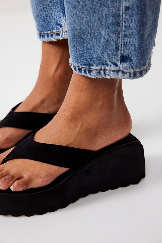 Waterfall Wedge Thong Sandals #1