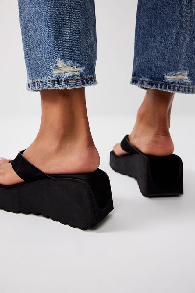 Waterfall Wedge Thong Sandals #2