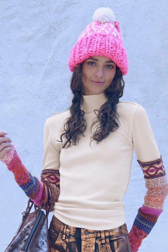 Loopy Mango Edelweiss Pom Beanie #3