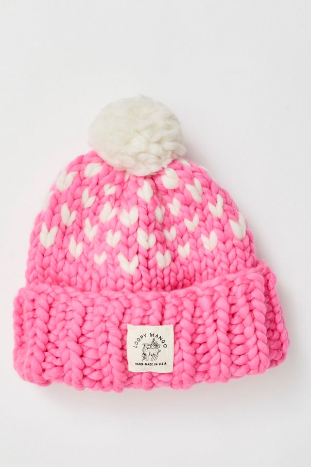 Loopy Mango Edelweiss Pom Beanie #1