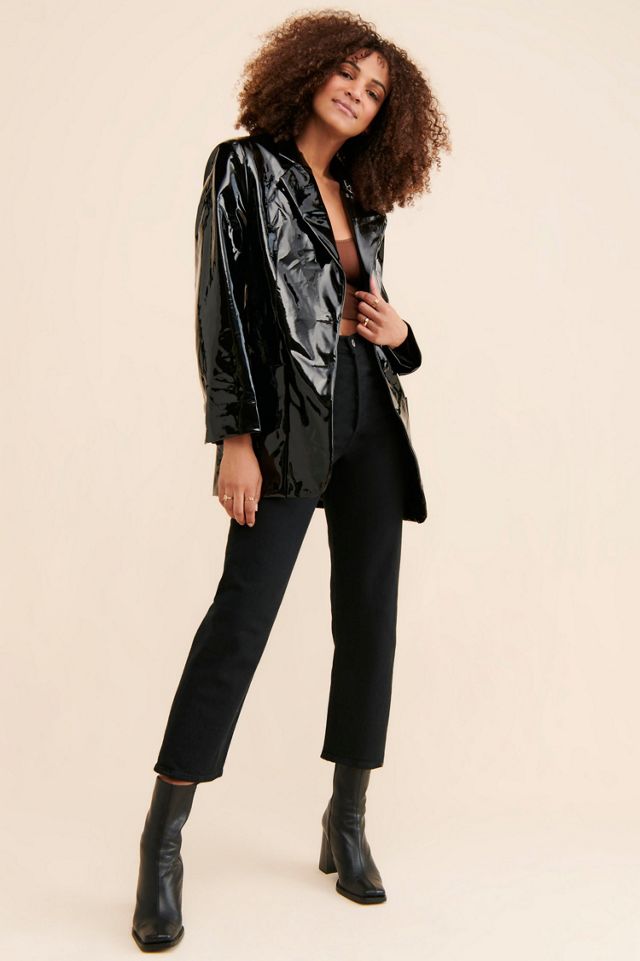 AFRM Agnes Patent Blazer #3