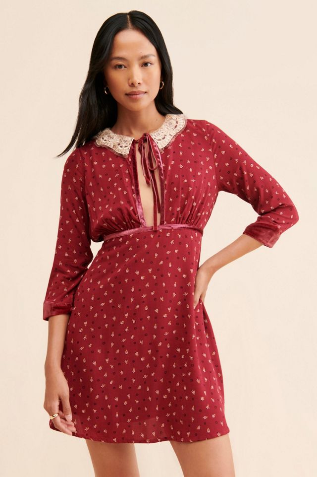 Free people red 2024 polka dot dress