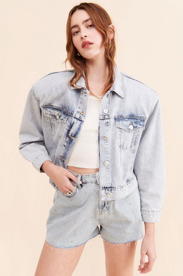 Nocturne Studded Denim Jacket | Free People