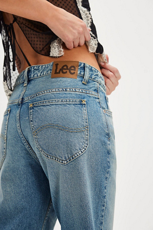 Lee Rider Classic Straight Jeans at Free People in Light Wash, Size: 25