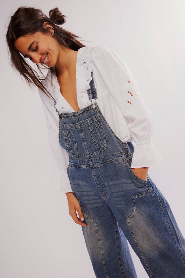 OneTeaspoon Stanton Street Skater Denim Overalls #3