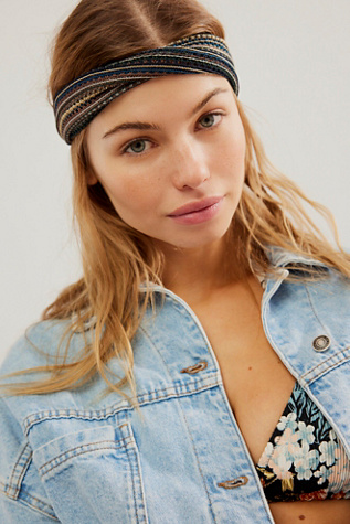 Sara Striped Soft Headband at Free People in Neutral Tonal