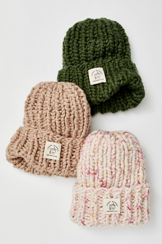 Free People Loopy Mango Hat Summer Fringe Beanie- PATTERN - Big Cotton – Loopy Mango main image 4