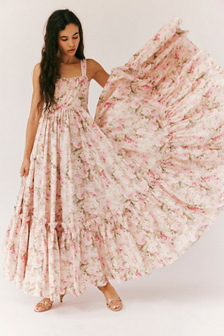 Selkie X FP The Staycation Dress At Free People In Washed Out Floral, Size: XS