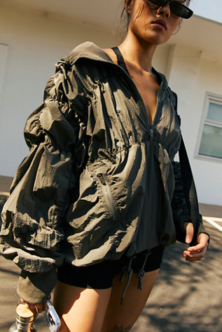 Happy Camper Pullover Jacket by FP Movement at Free People, Pewter, XS