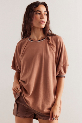 We The Free It's Official Pullover at Free People in Otter Combo, Size: Large