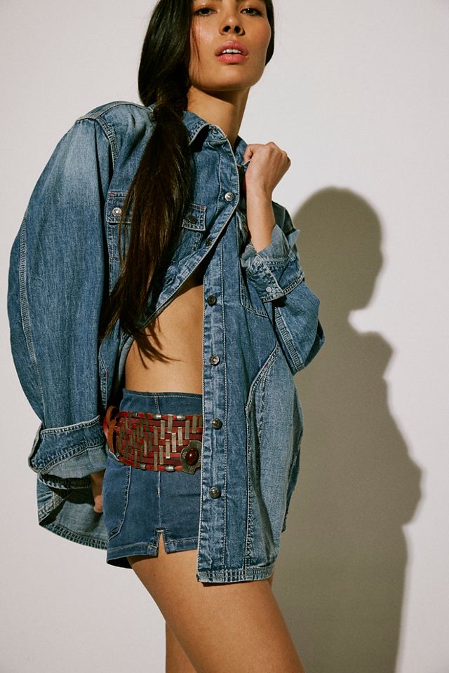 Free people denim store shirt