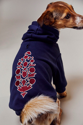 FMA X FP Movement Butti Zip Up Pet Sweatshirt at Free People in Navy, Size: Small