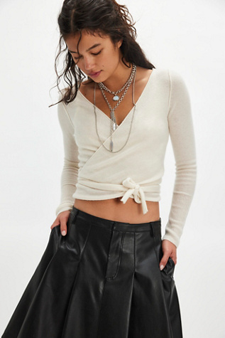 Cashmere Reversible Wrap Sweater