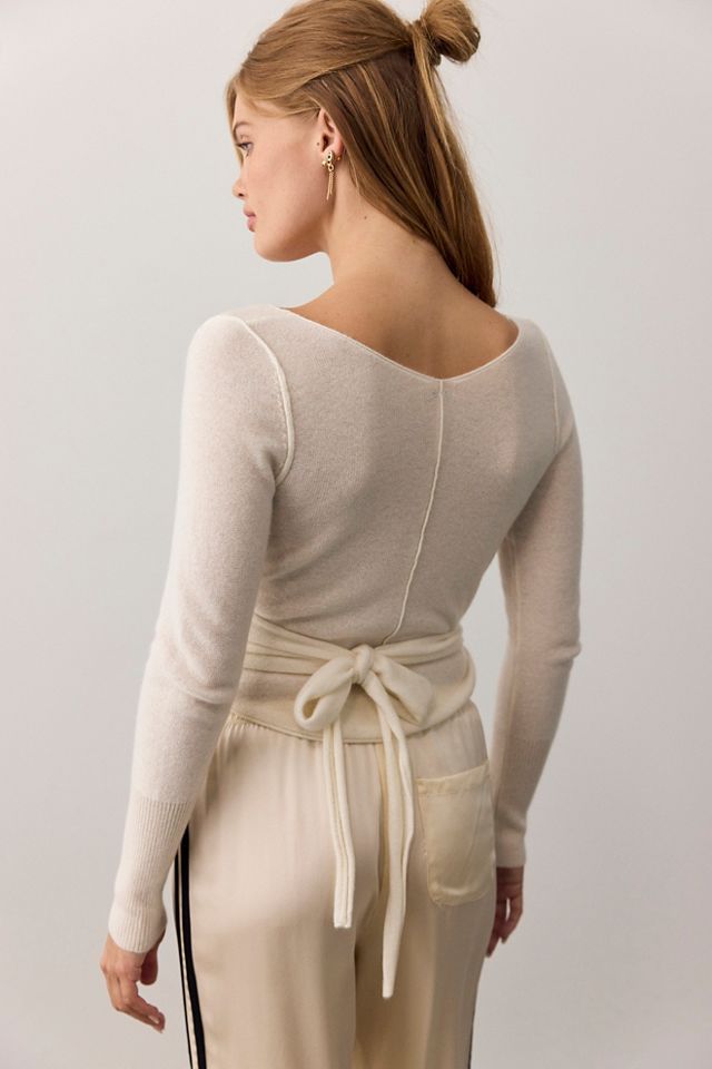Cashmere Reversible Wrap Jumper #1
