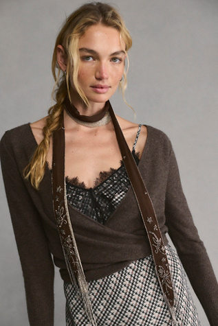 Cashmere Reversible Wrap Sweater