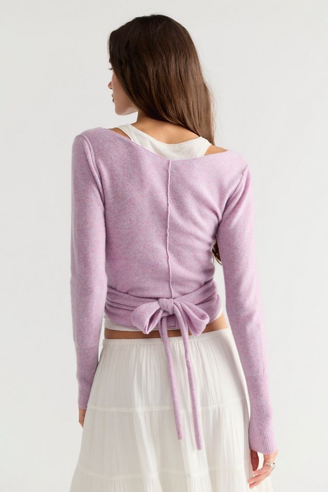 Cashmere Reversible Wrap Jumper #1