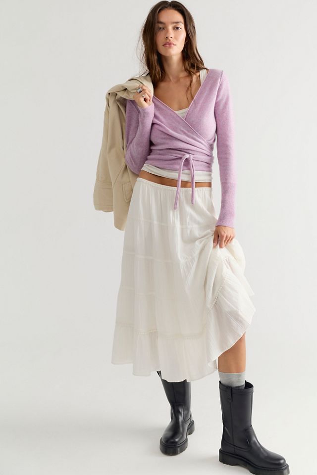Cashmere Reversible Wrap Jumper #2