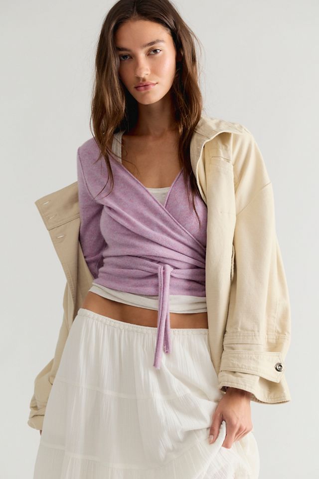 Cashmere Reversible Wrap Jumper #3