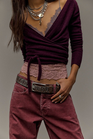 Cashmere Reversible Wrap V-Neck Sweater