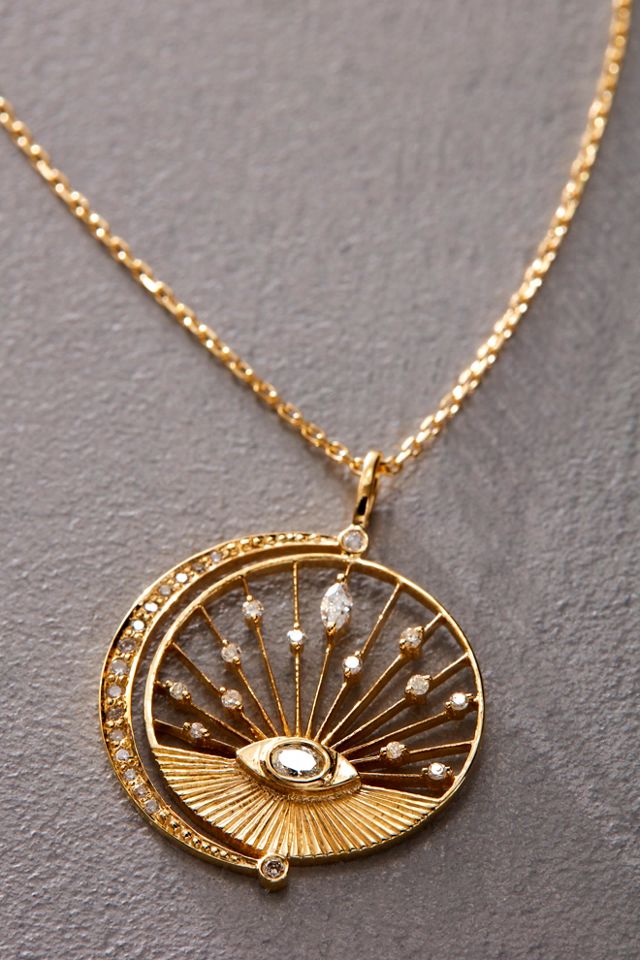 Celine Daoust Diamond Open Chain Necklace #1