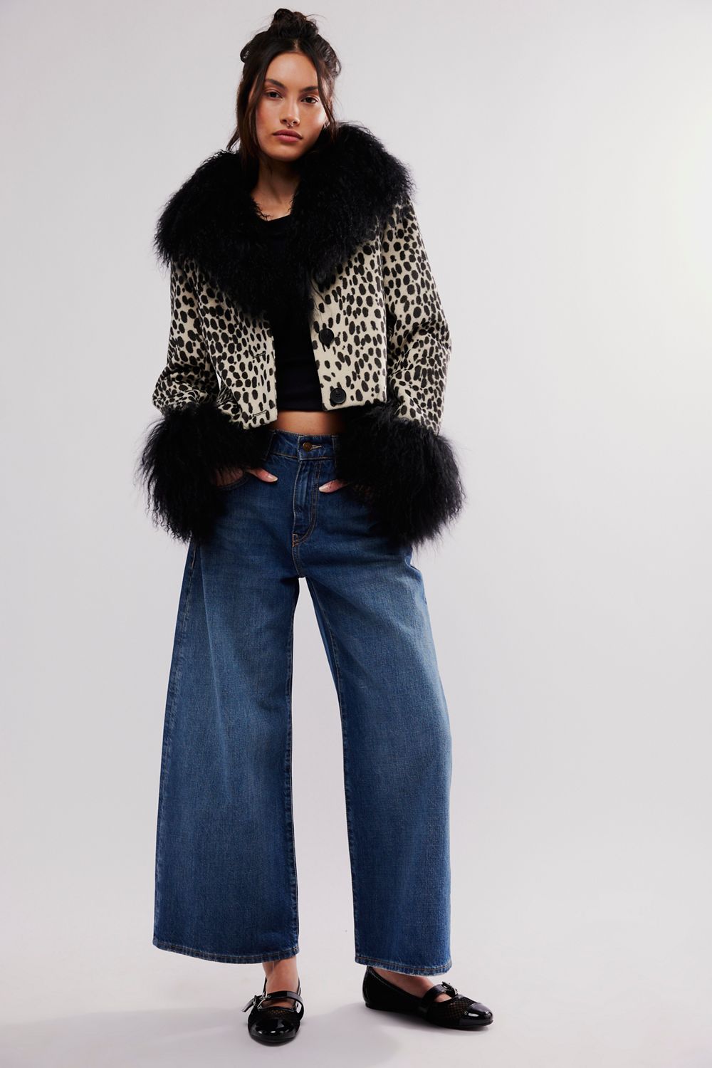 Charlotte Simone Cropped Penny Printed Jacket, image 3 of 5