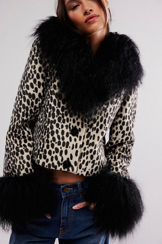 Charlotte Simone Cropped Penny Printed Jacket | Free People