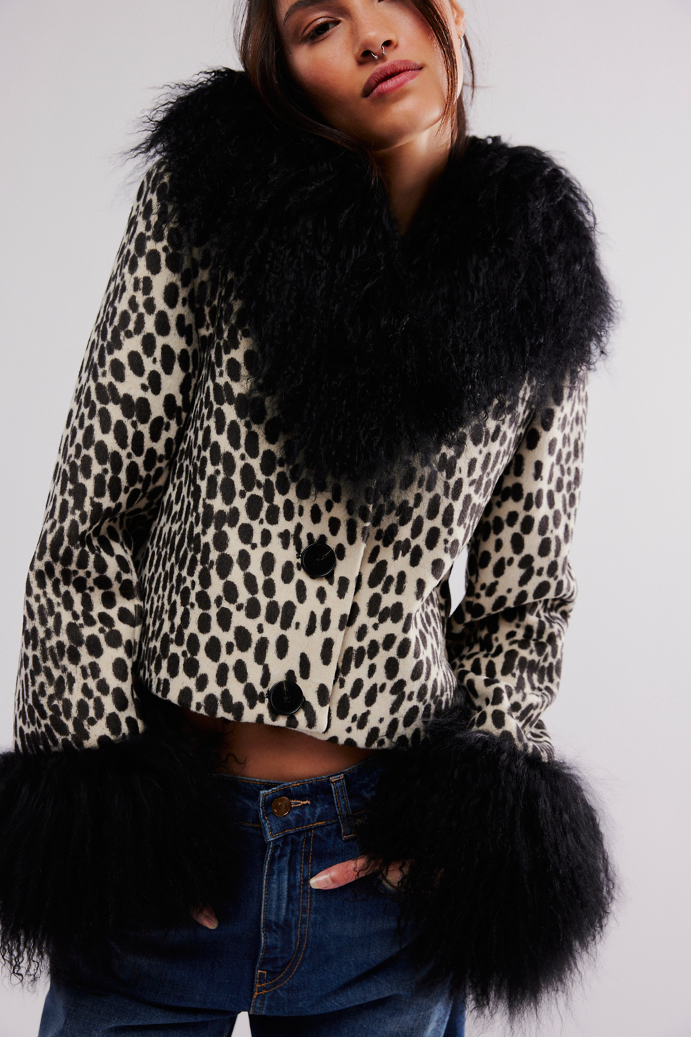 Charlotte Simone Cropped Penny Printed Jacket, image 5 of 5