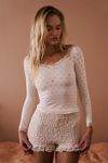 Eyelet Seamless Long Sleeve