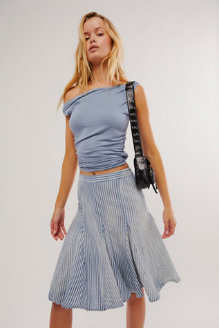 Candace Midi Skirt at Free People in Summer Stripe, Size: Small