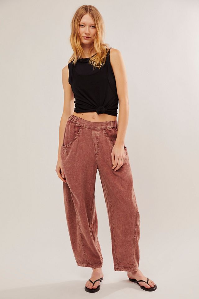 FREE PEOPLE - High Road Pull On Barrel Pants