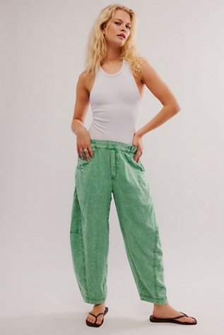 High Road Pull-On Barrel Trousers at Free People in Rolling Hills, Size: Small