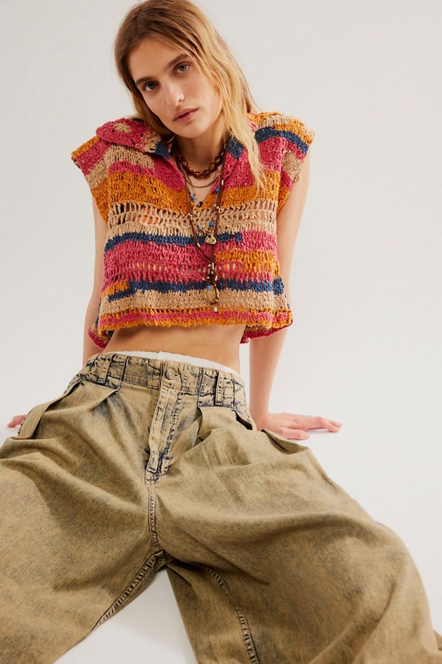 Morgan Crochet Polo | Free People