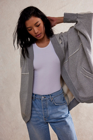 We The Free Forever Yours Cardi at Free People in Heather Grey, Size: Large