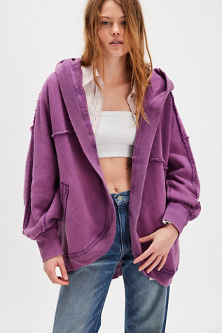 We The Free Forever Yours Cardi at Free People in Sour Grapes, Size: Medium
