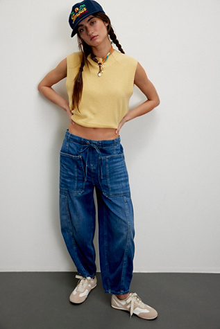 ☆Free People フリーピープル バレルジーンズ☆ Free People ピース バレル テーパードジーンズ 送料関税込 ボトムス