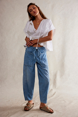 Barrel Jeans | Horseshoe + Barrel-Leg Jeans | Free People