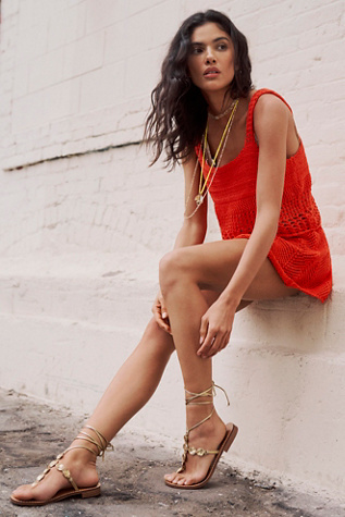 Gold Rush Wrap Sandals | Free People