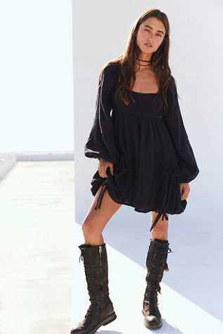 Clea Mini Dress by free-est at Free People in Black, Size: Small