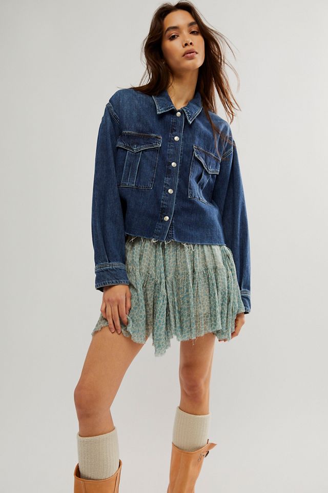 FP One Clover Printed Mini Skirt | Free People