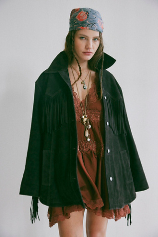 We The Free Fringe Out Suede Jacket product page
