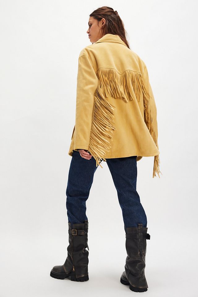 Veste en daim à franges We The Free #1