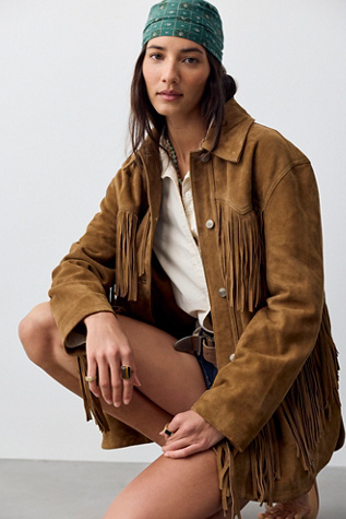 We The Free Fringe Out Suede Jacket