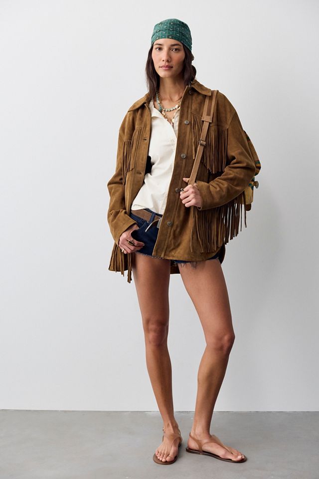 We The Free Fringe Out Suede Jacket #2